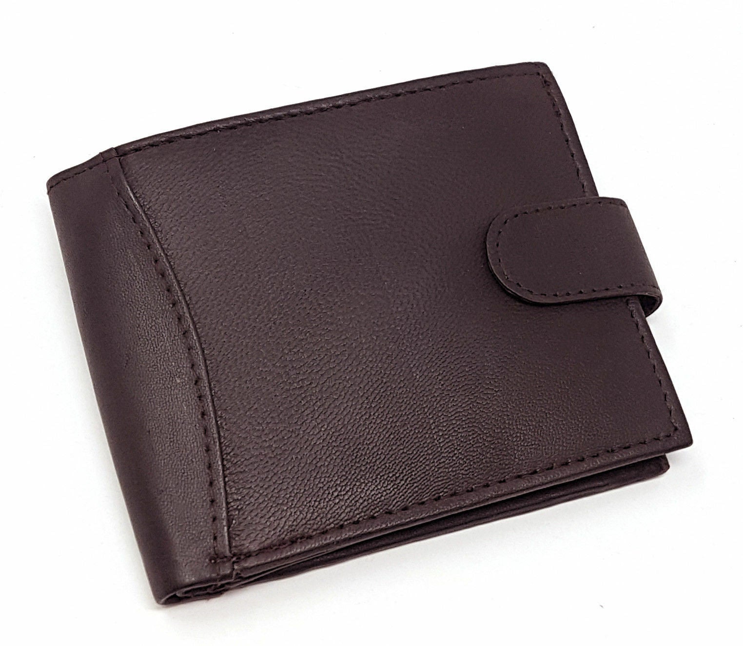Designer Mens Leather Wallet RFID SAFE Contactless Card Blocking ID