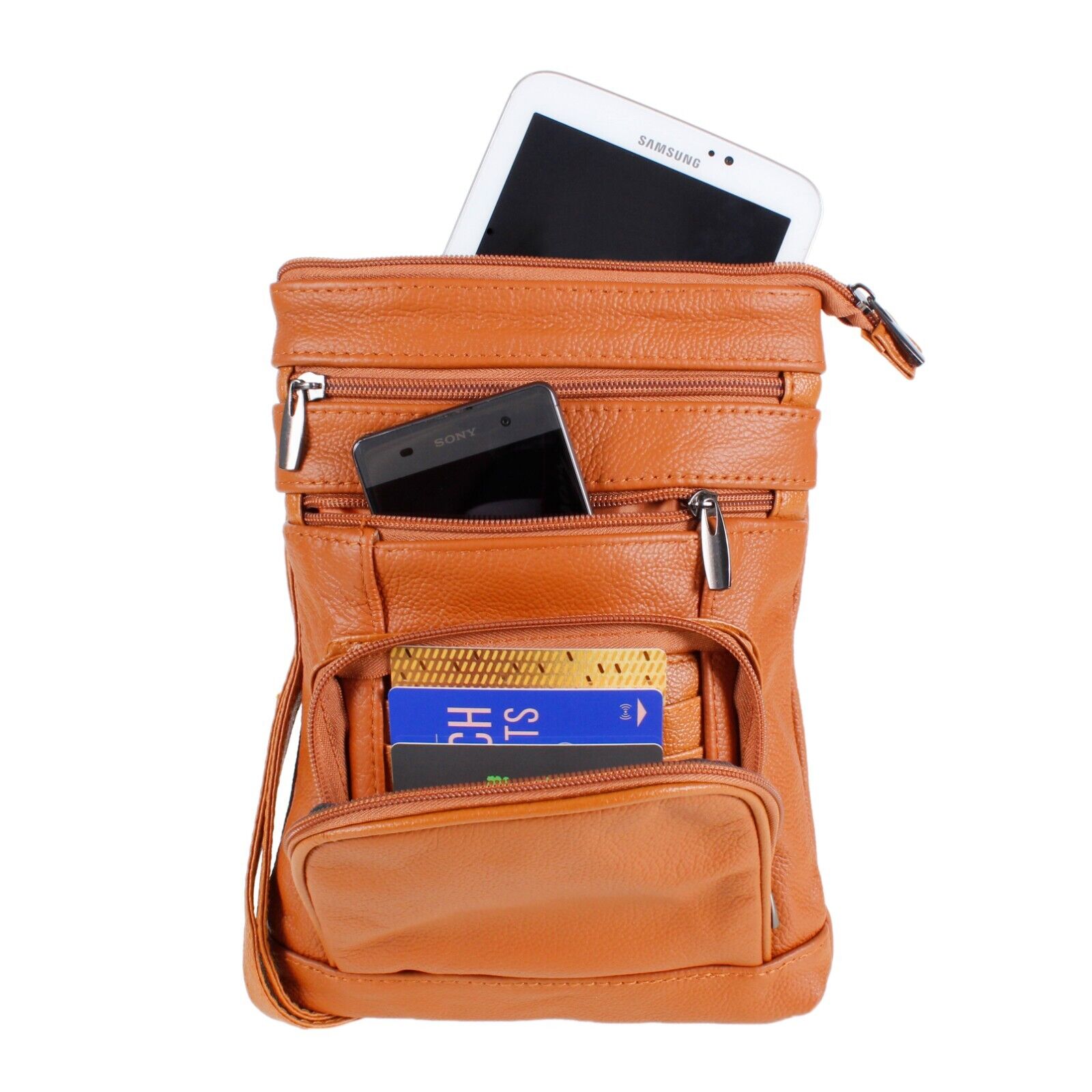 Ladies Cross Body Shoulder Bag Real Womens Leather
