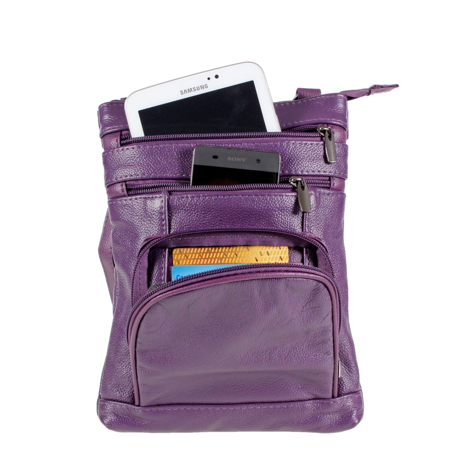 Ladies Cross Body Shoulder Bag Real Womens Leather