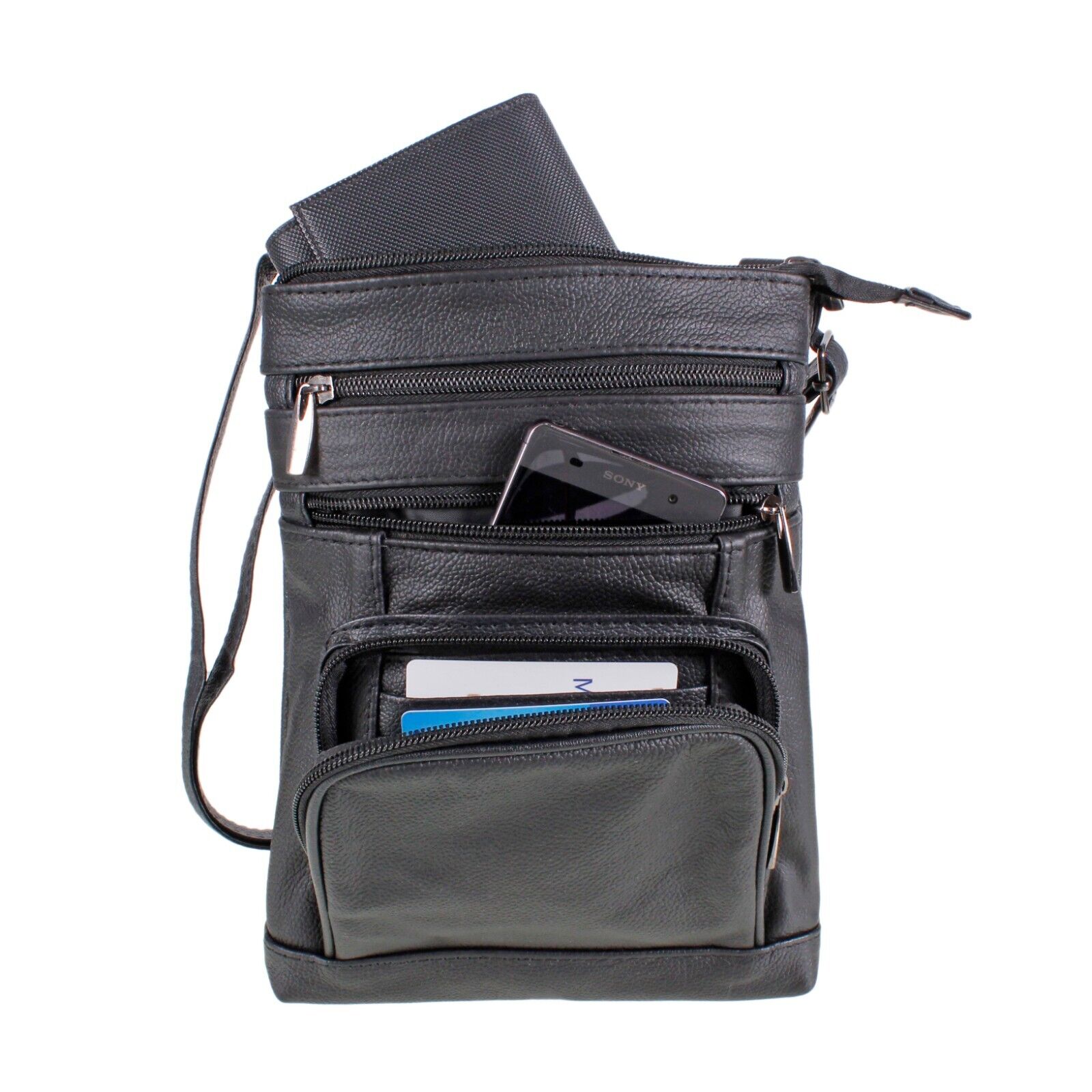 Ladies Cross Body Shoulder Bag Real Womens Leather