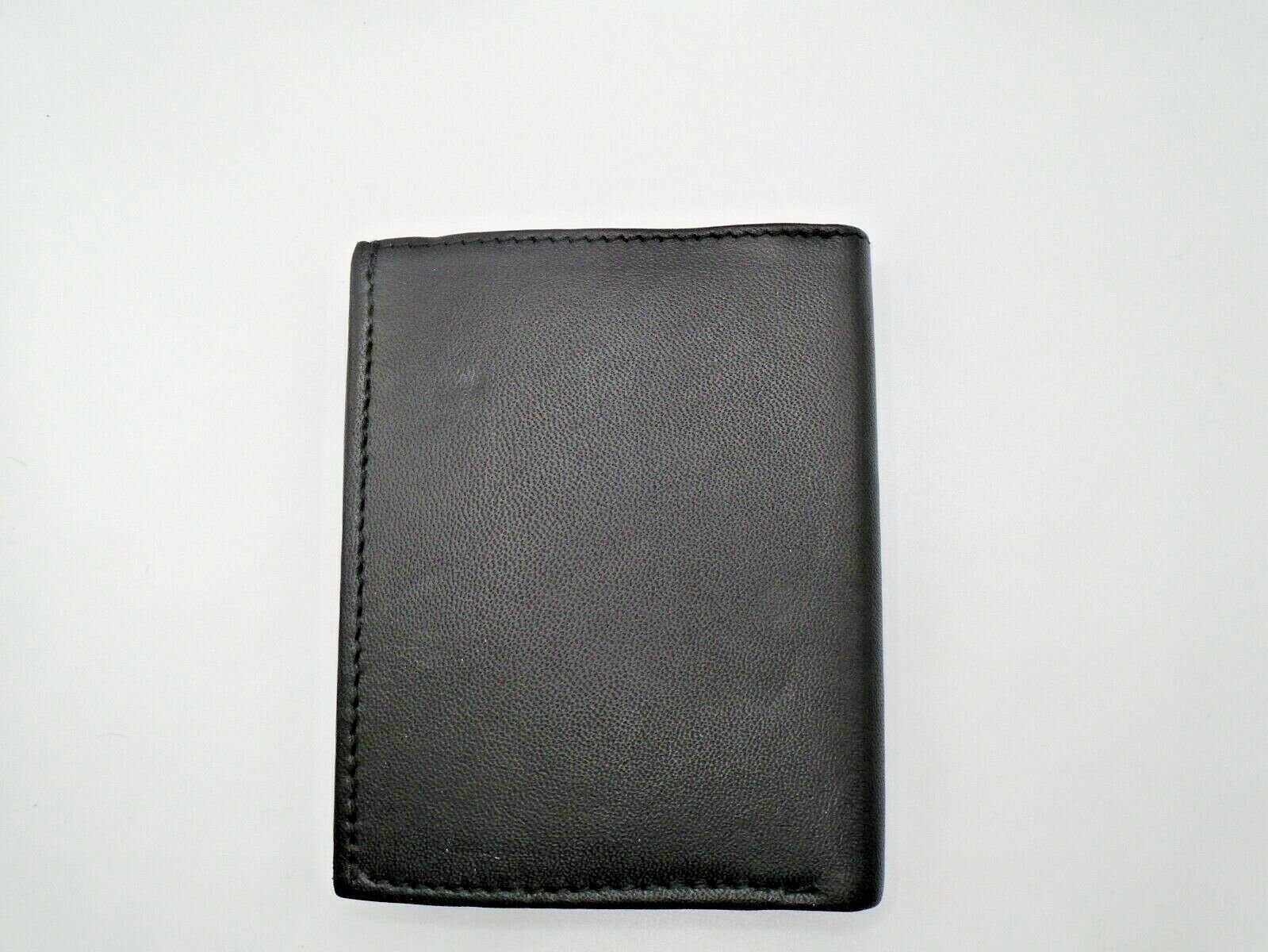 Mens Leather Wallet RFID SAFE Contactless Card Blocking ID Protection