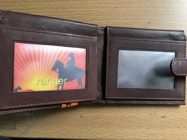 Ranger Mens Leather Wallet Brown Designer Limited Edition
