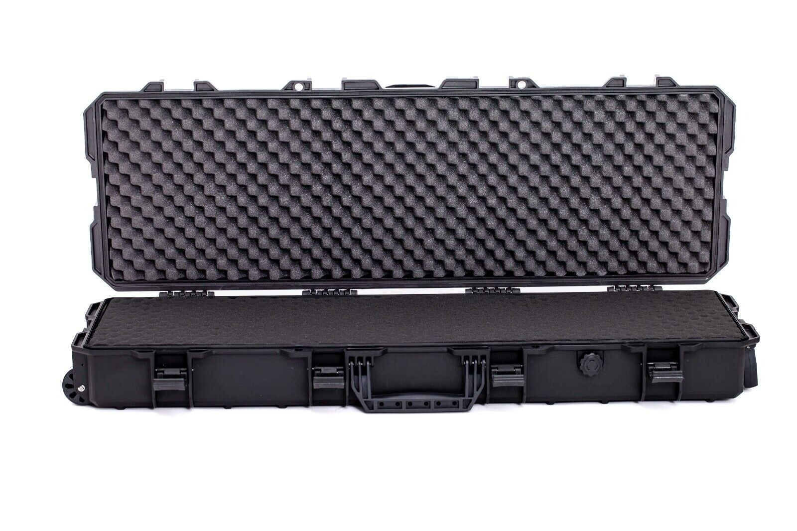 Large Hard Gun Case Rifle  - Black (Wave and pick and pluck) AR