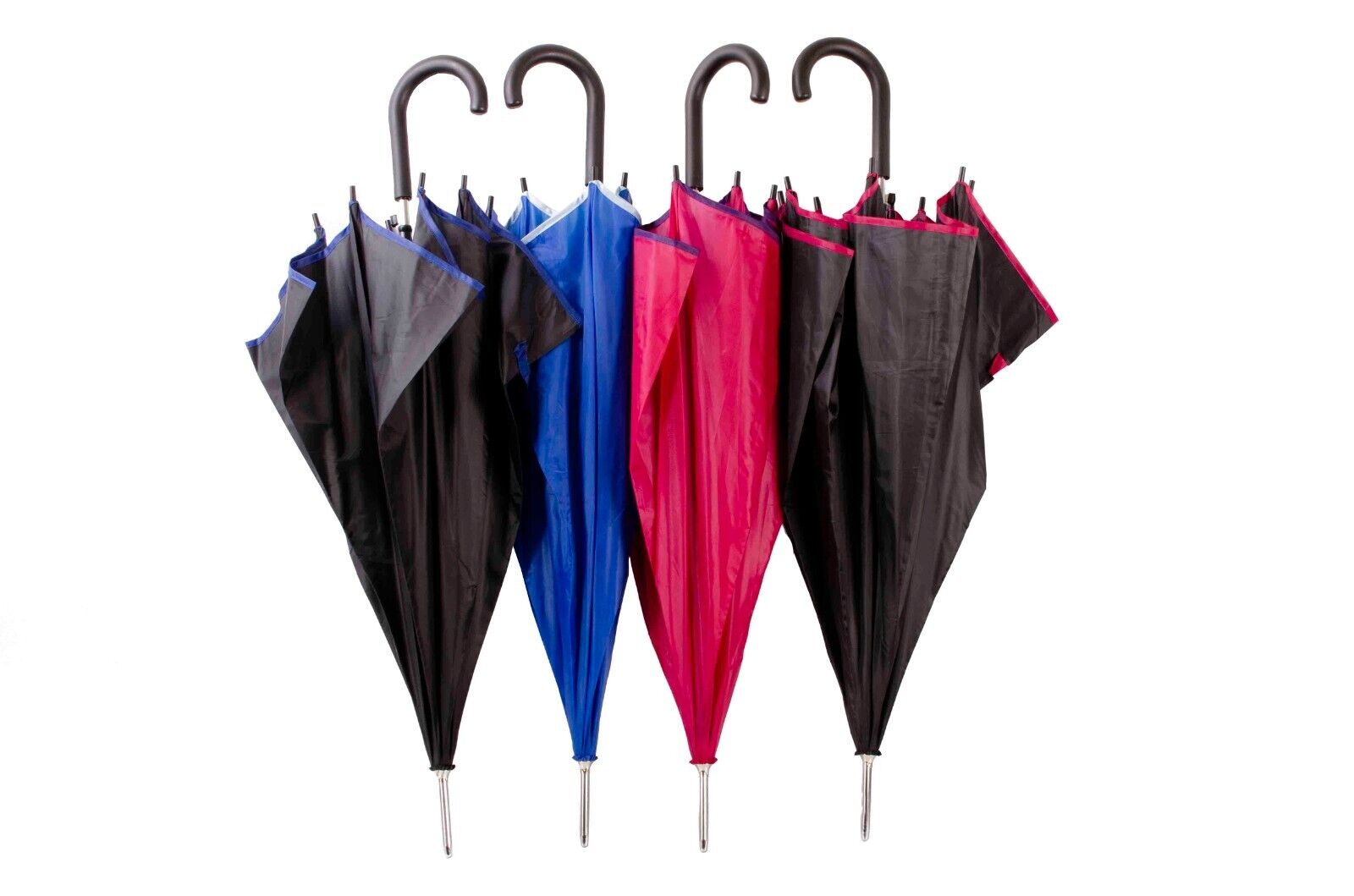 TWO TONE AUTOMATIC UMBRELLA UNISEX 4 COLOURS TO CHOOSE FROM UK