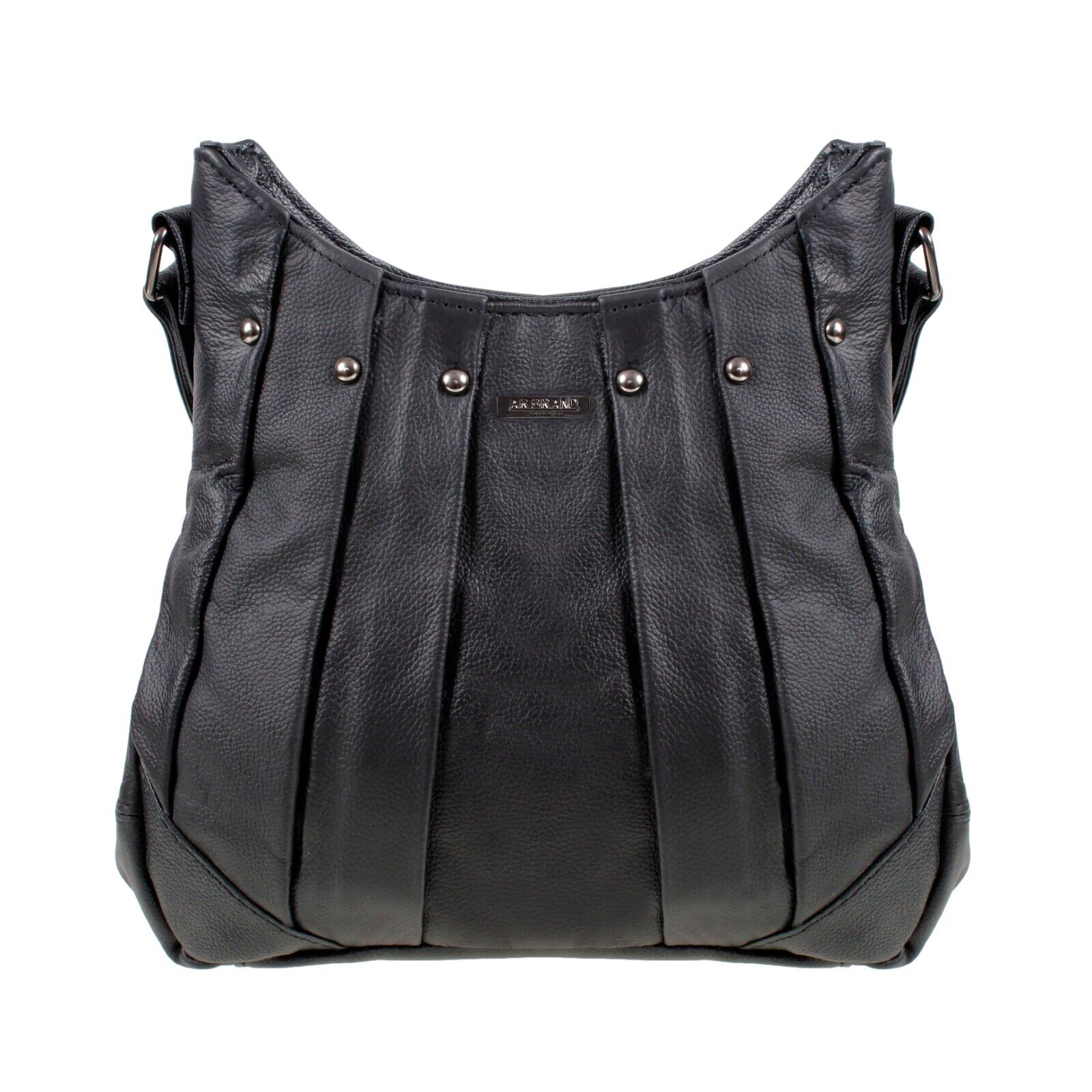 Ladies Women Genuine Leather Handbag Black Soft Cross Body Shoulder Bag