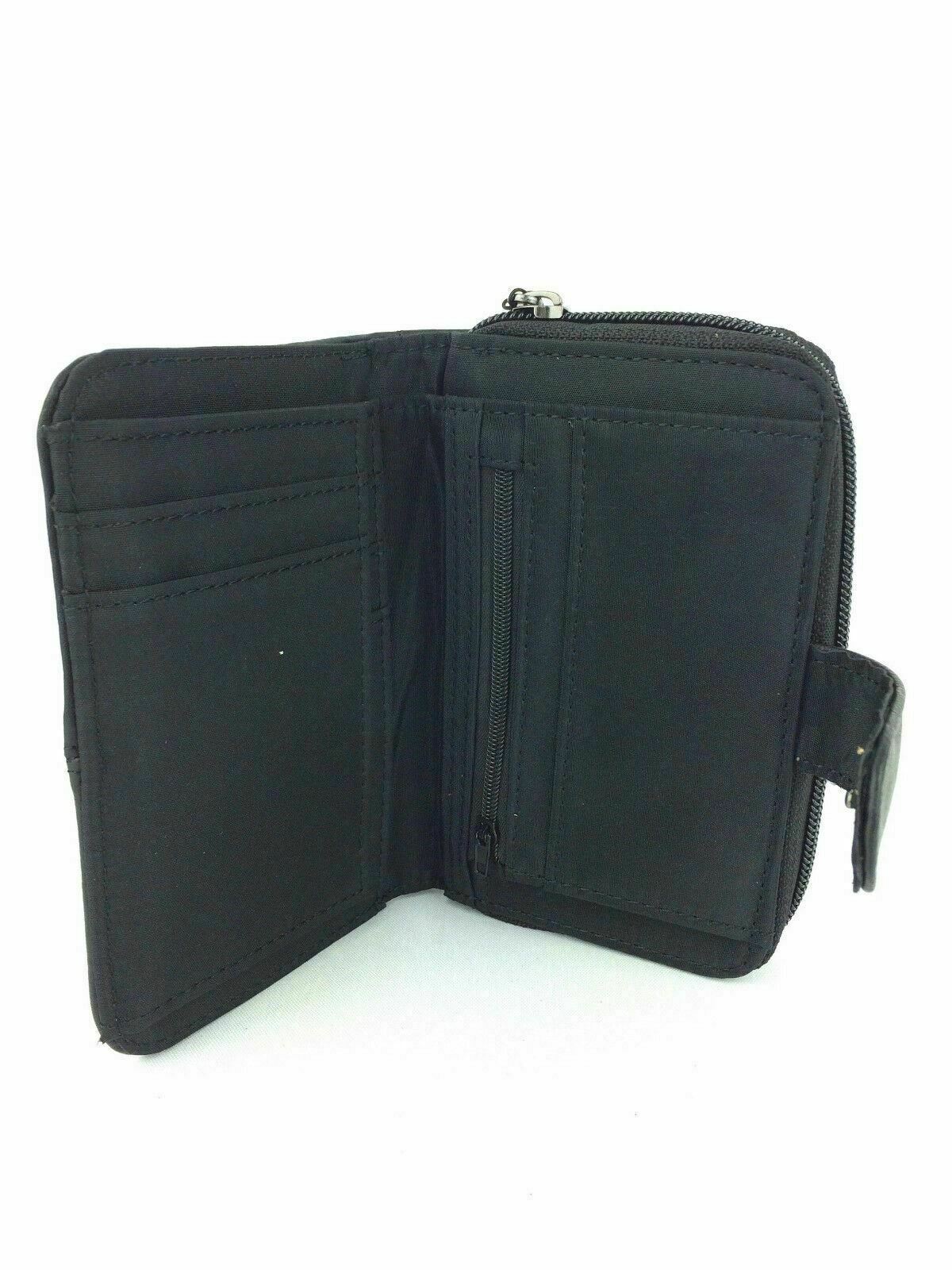 Womens Ladies Leather Zip Around Purse Cowhide Quality UK Seller