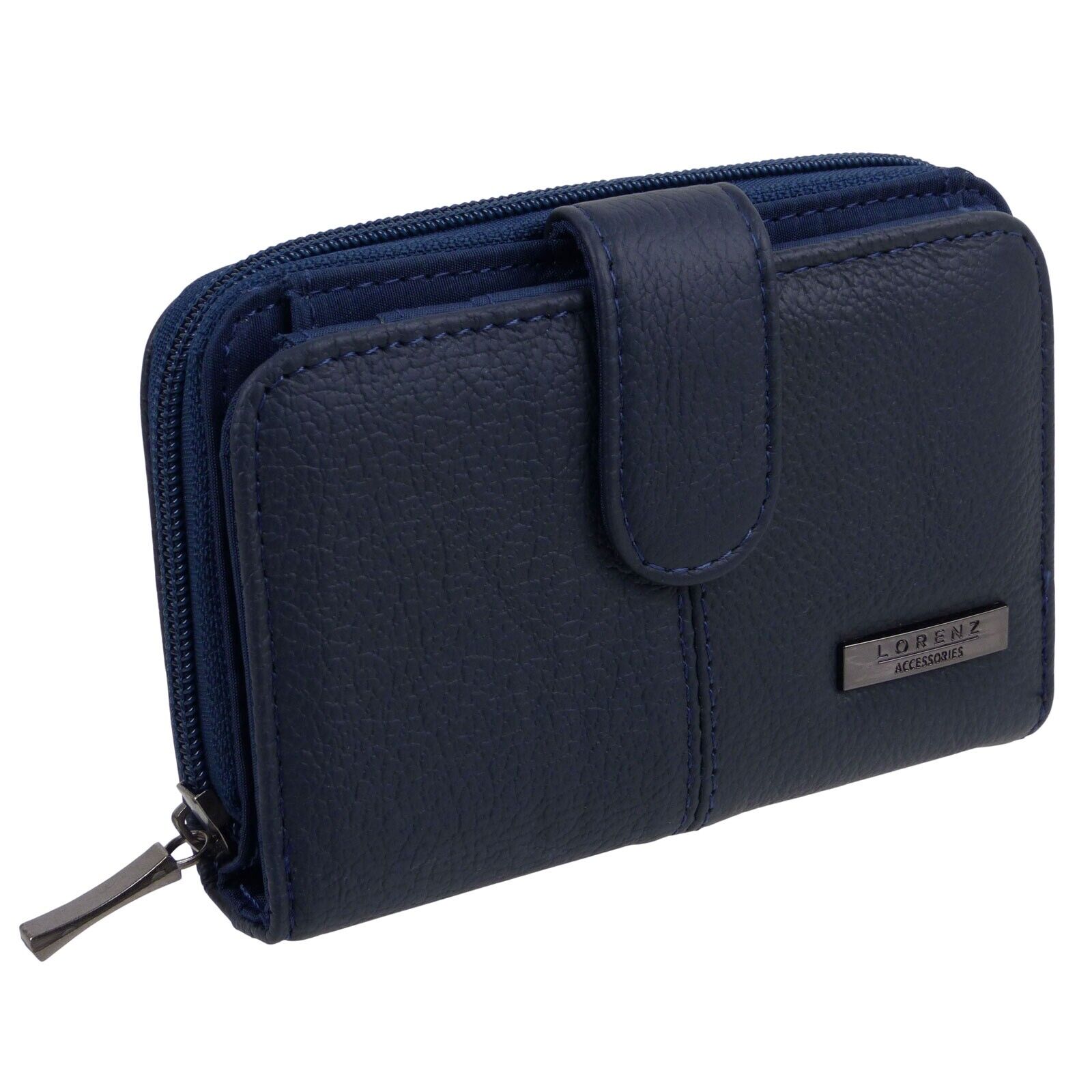 Womens Ladies Leather Zip Around Purse Cowhide Quality UK Seller