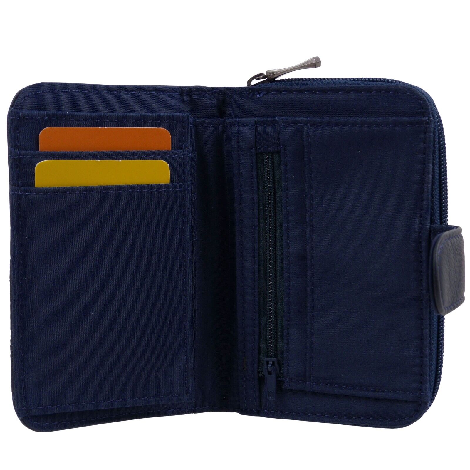Womens Ladies Leather Zip Around Purse Cowhide Quality UK Seller
