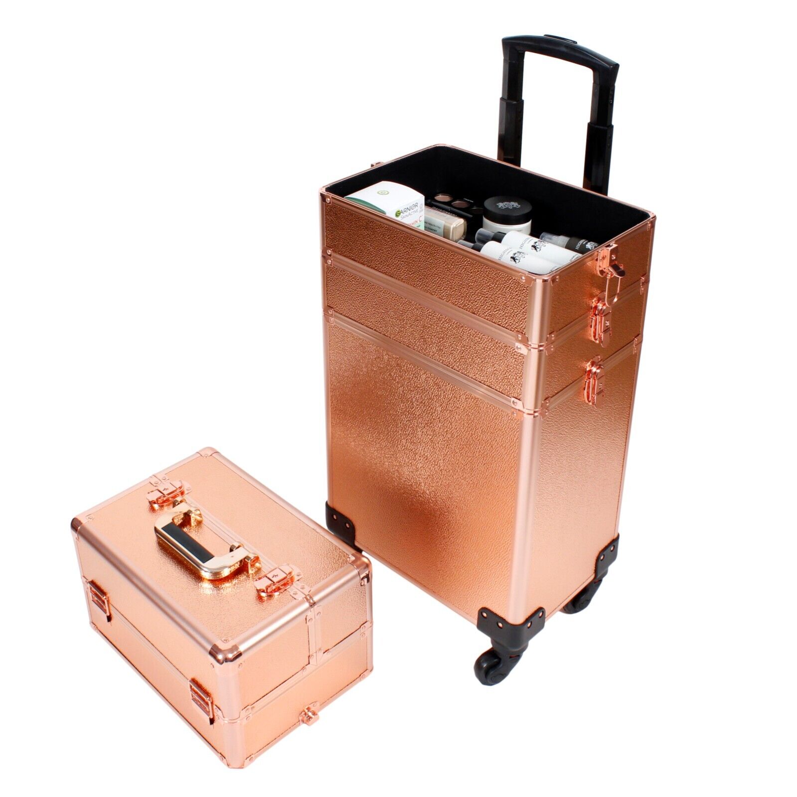 Pro Mobile Makeup Trolley Nail Technician Organizer Hairdressing Beauty Cases UK
