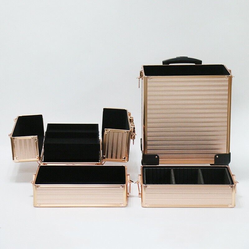 Pro Mobile Makeup Trolley Nail Technician Organizer Hairdressing Beauty Cases UK