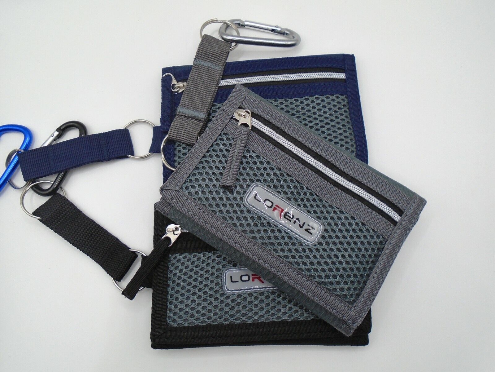 Mens Boys Canvas WALLET with BELT CLIP sports gym hiking running secure Gents