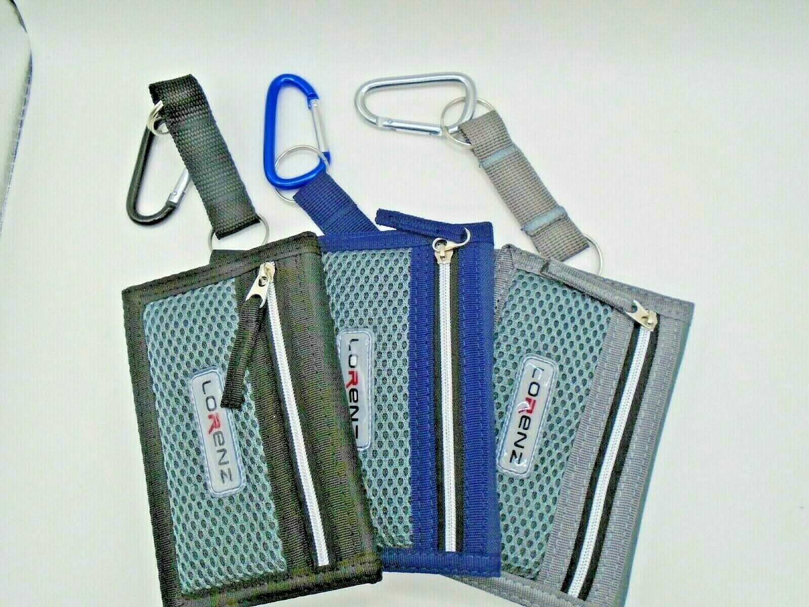 Mens Boys Canvas WALLET with BELT CLIP sports gym hiking running secure Gents