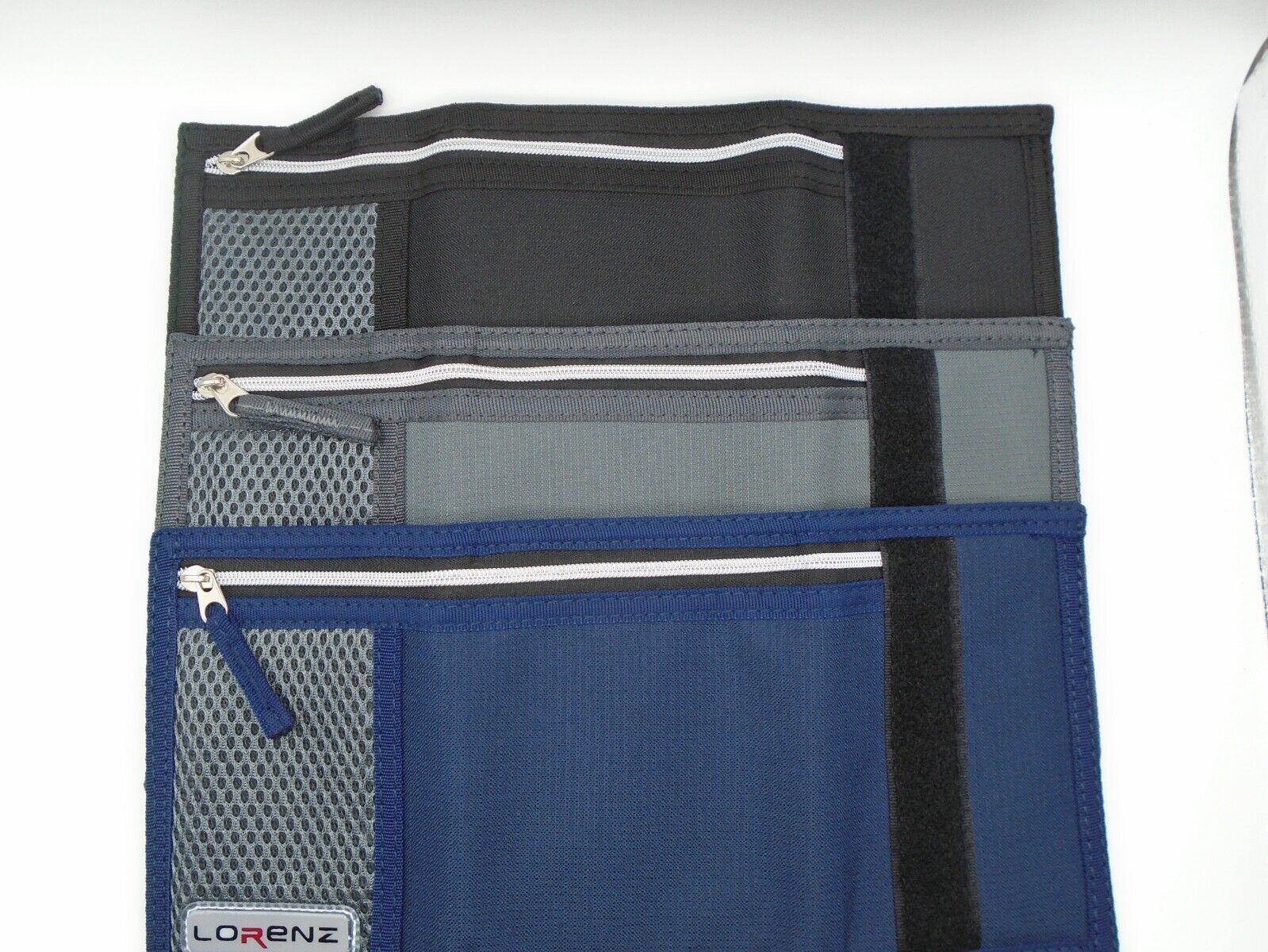 Mens Boys TriFold Sports Wallet by Lorenz with Security Chain Handy