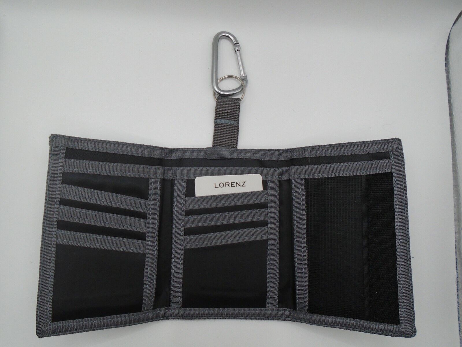 Mens Boys Canvas WALLET with BELT CLIP sports gym hiking running secure Gents
