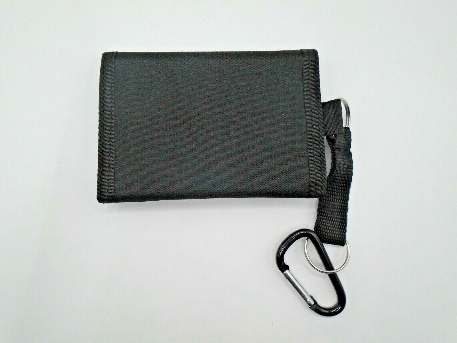 Mens Boys Canvas WALLET with BELT CLIP sports gym hiking running secure Gents