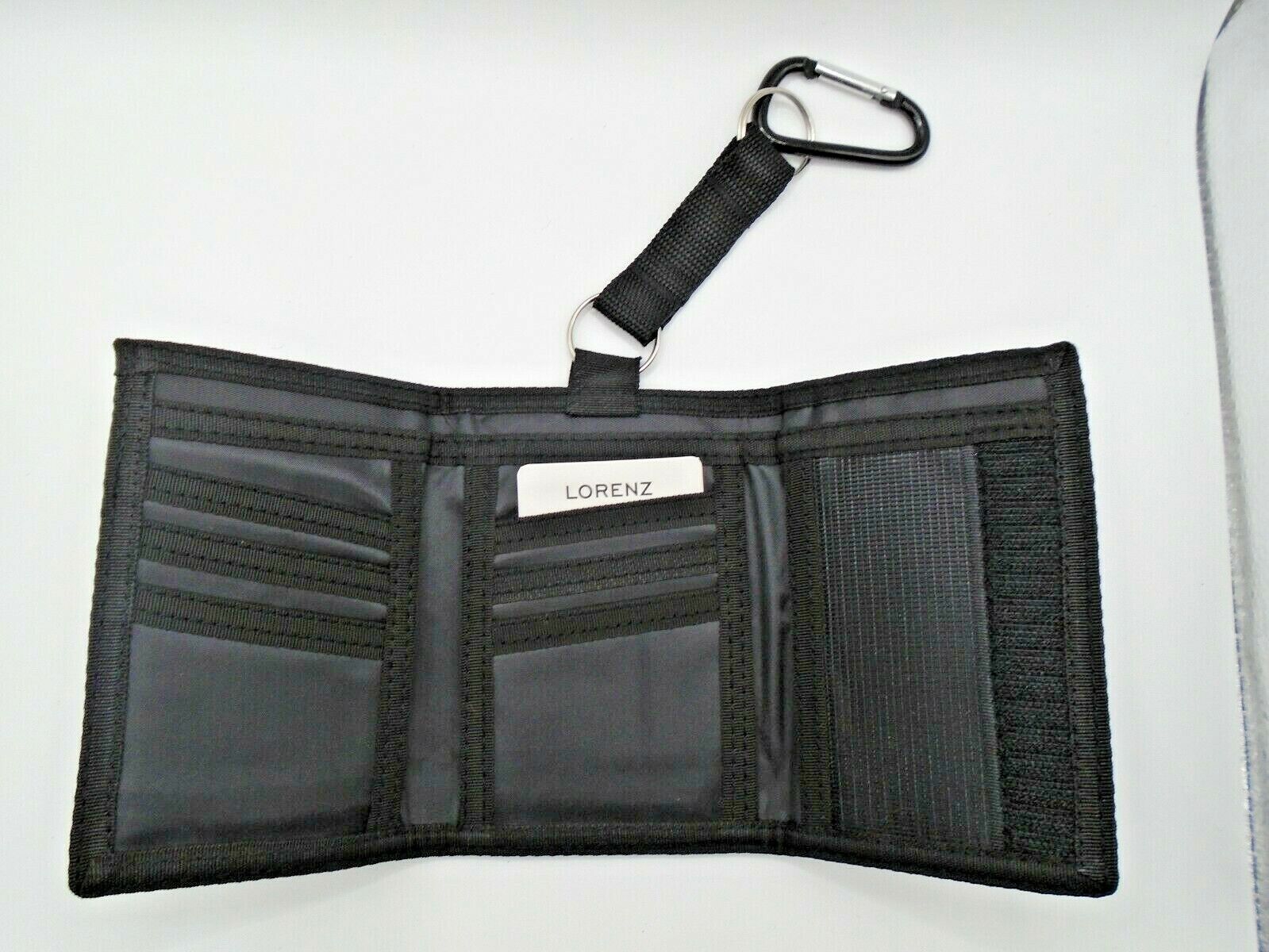 Mens Boys Canvas WALLET with BELT CLIP sports gym hiking running secure Gents
