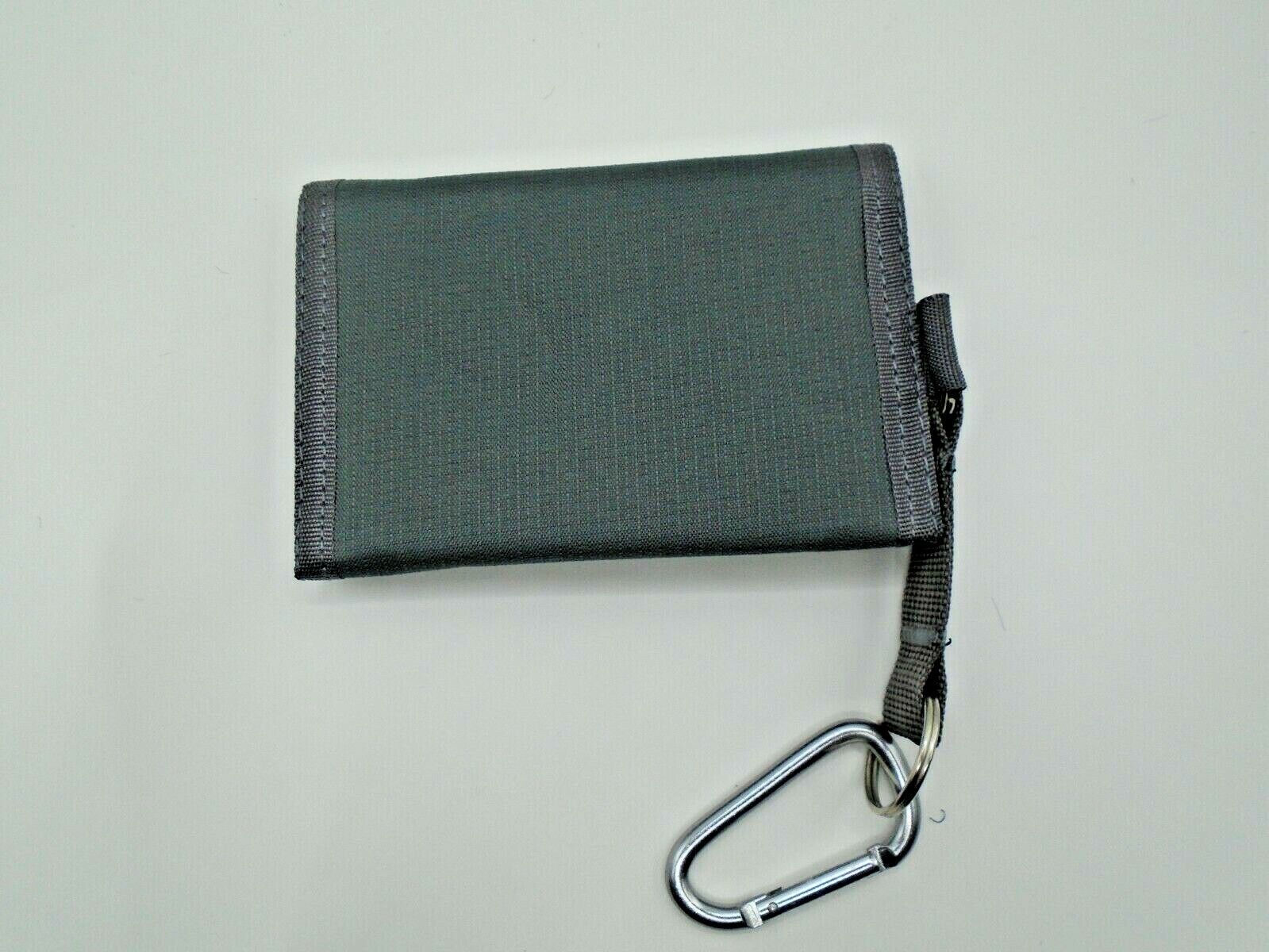 Mens Boys Canvas WALLET with BELT CLIP sports gym hiking running secure Gents