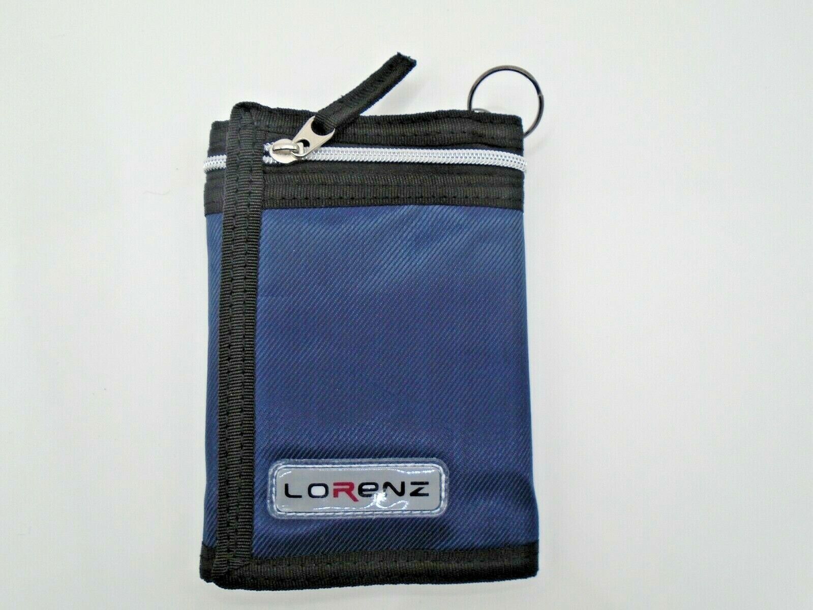 Mens Boys TriFold Sports Wallet by Lorenz with Security Chain Handy