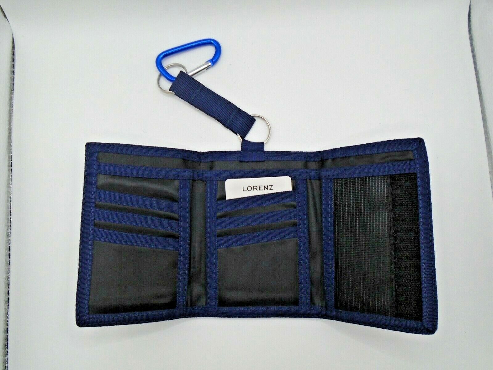 Mens Boys Canvas WALLET with BELT CLIP sports gym hiking running secure Gents