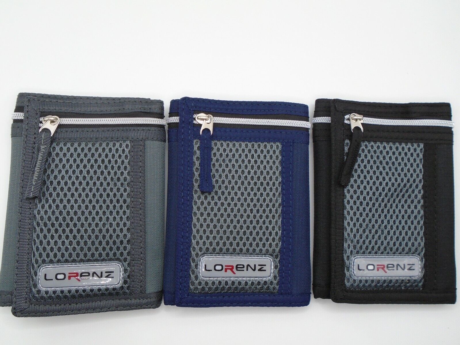 Sports Canvas Wallet Mens/Boys by Lorenz Teens Handy Zip in 3 Colours