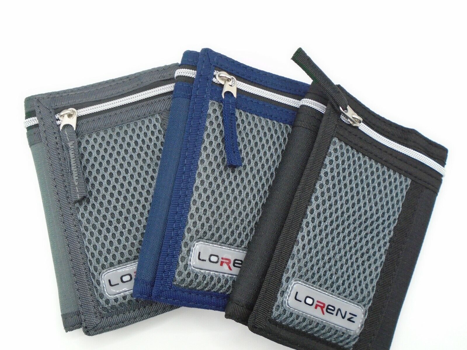 Sports Canvas Wallet Mens/Boys by Lorenz Teens Handy Zip in 3 Colours