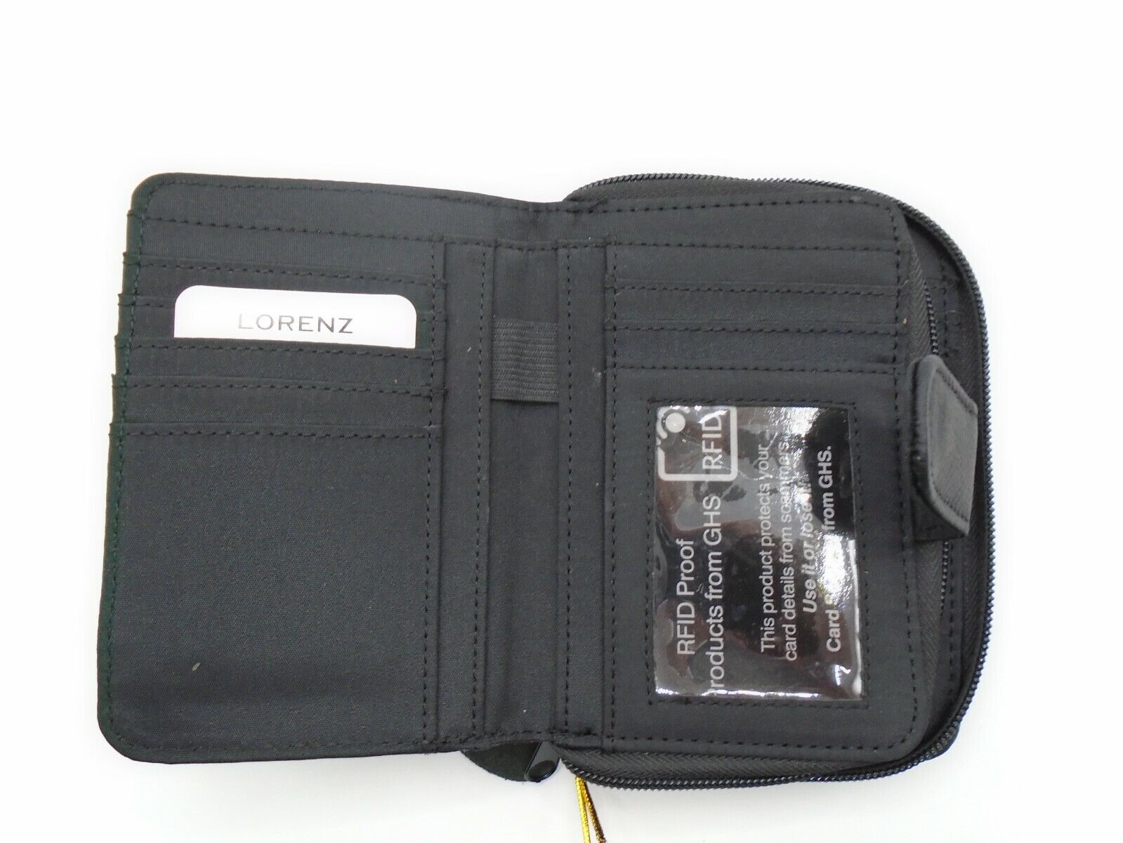 Ladies Womans Leather Purse Wallet Zip Round Card 3 Zips RFID Protection