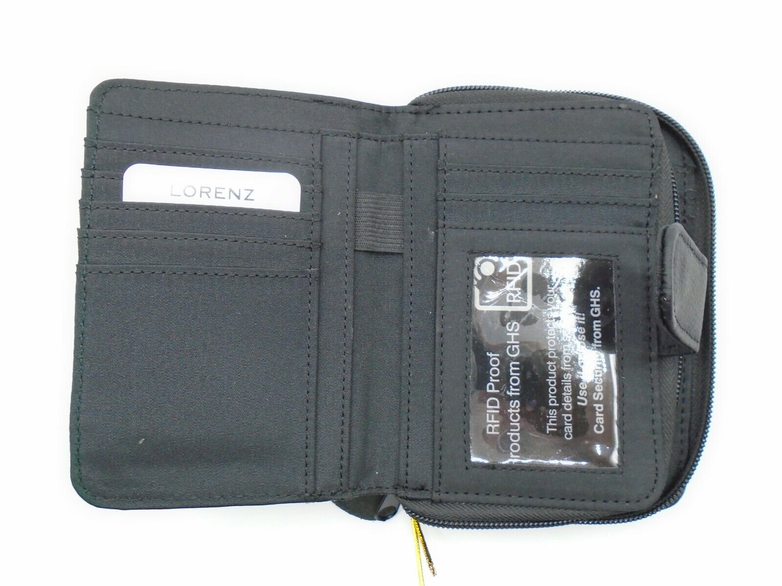 Ladies Womans Leather Purse Wallet Zip Round Card 3 Zips RFID Protection