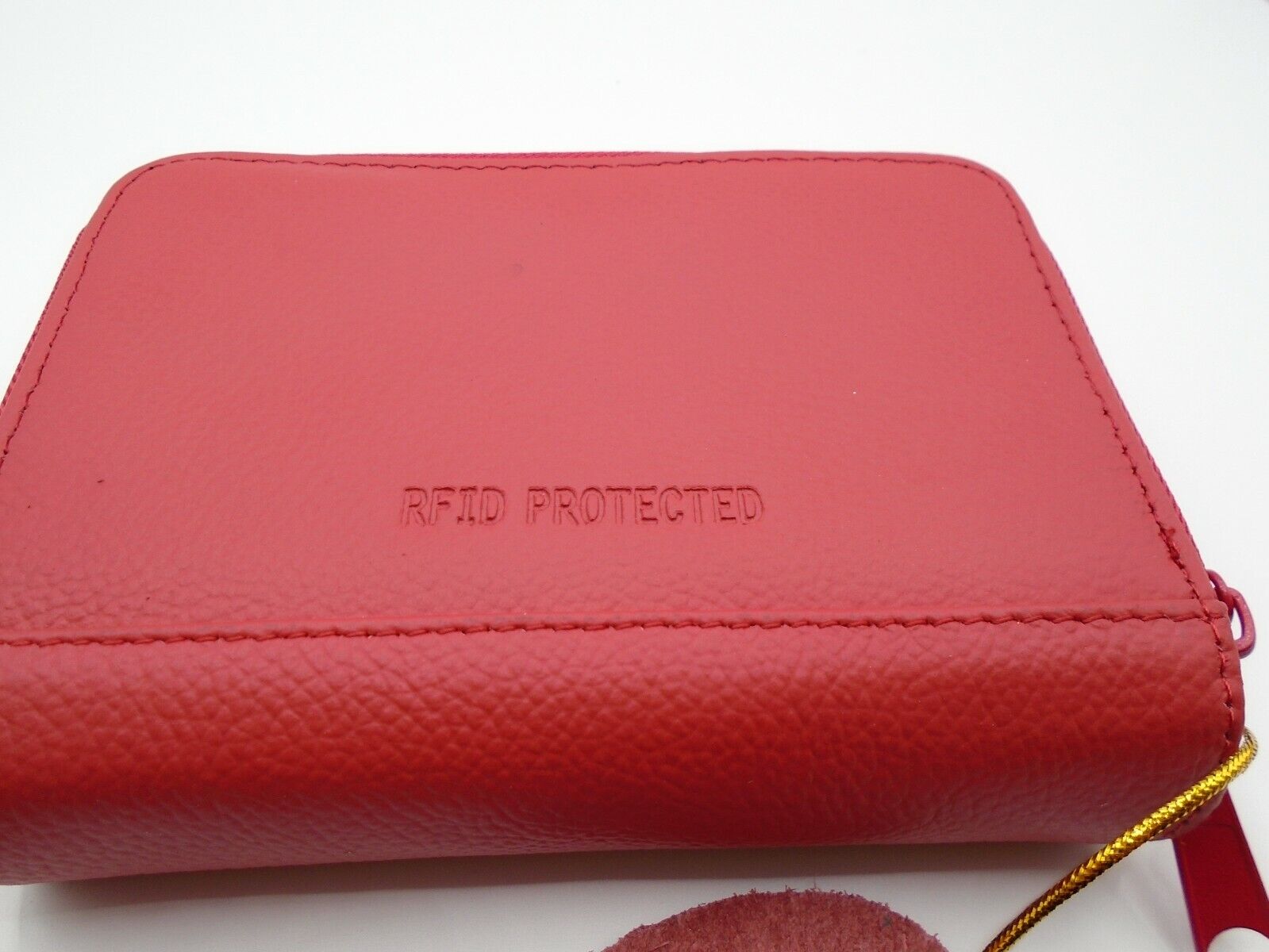 Ladies Womans Leather Purse Wallet Zip Round Card 3 Zips RFID Protection