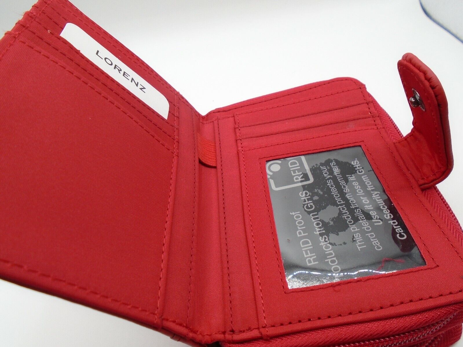 Ladies Womans Leather Purse Wallet Zip Round Card 3 Zips RFID Protection