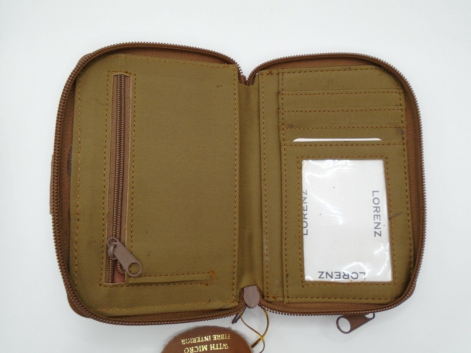 Ladies Womans Leather Purse Wallet Zip Round Card 3 Zips RFID Protection