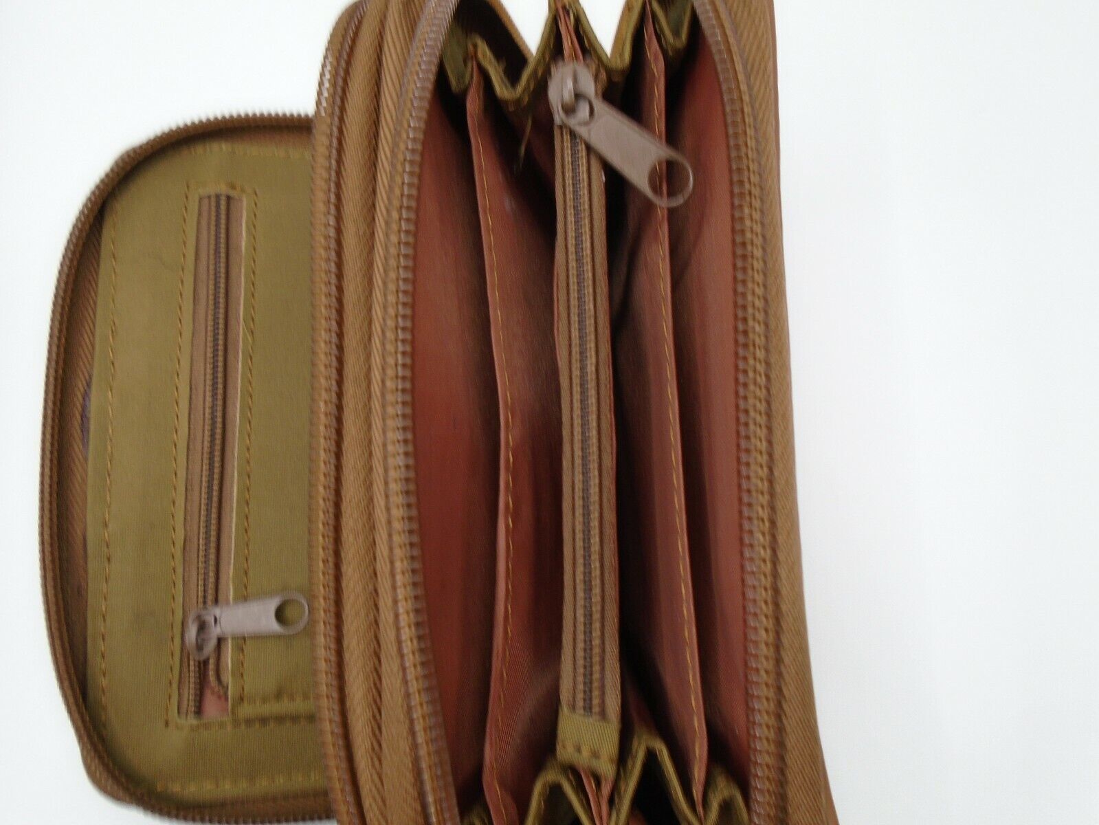 Ladies Womans Leather Purse Wallet Zip Round Card 3 Zips RFID Protection