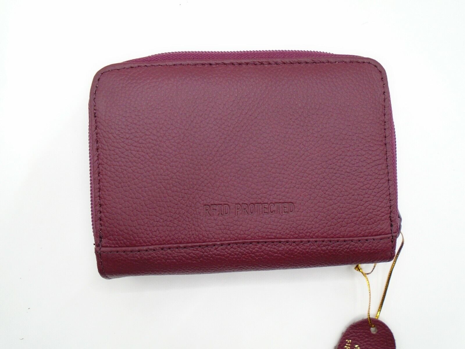 Ladies Womans Leather Purse Wallet Zip Round Card 3 Zips RFID Protection