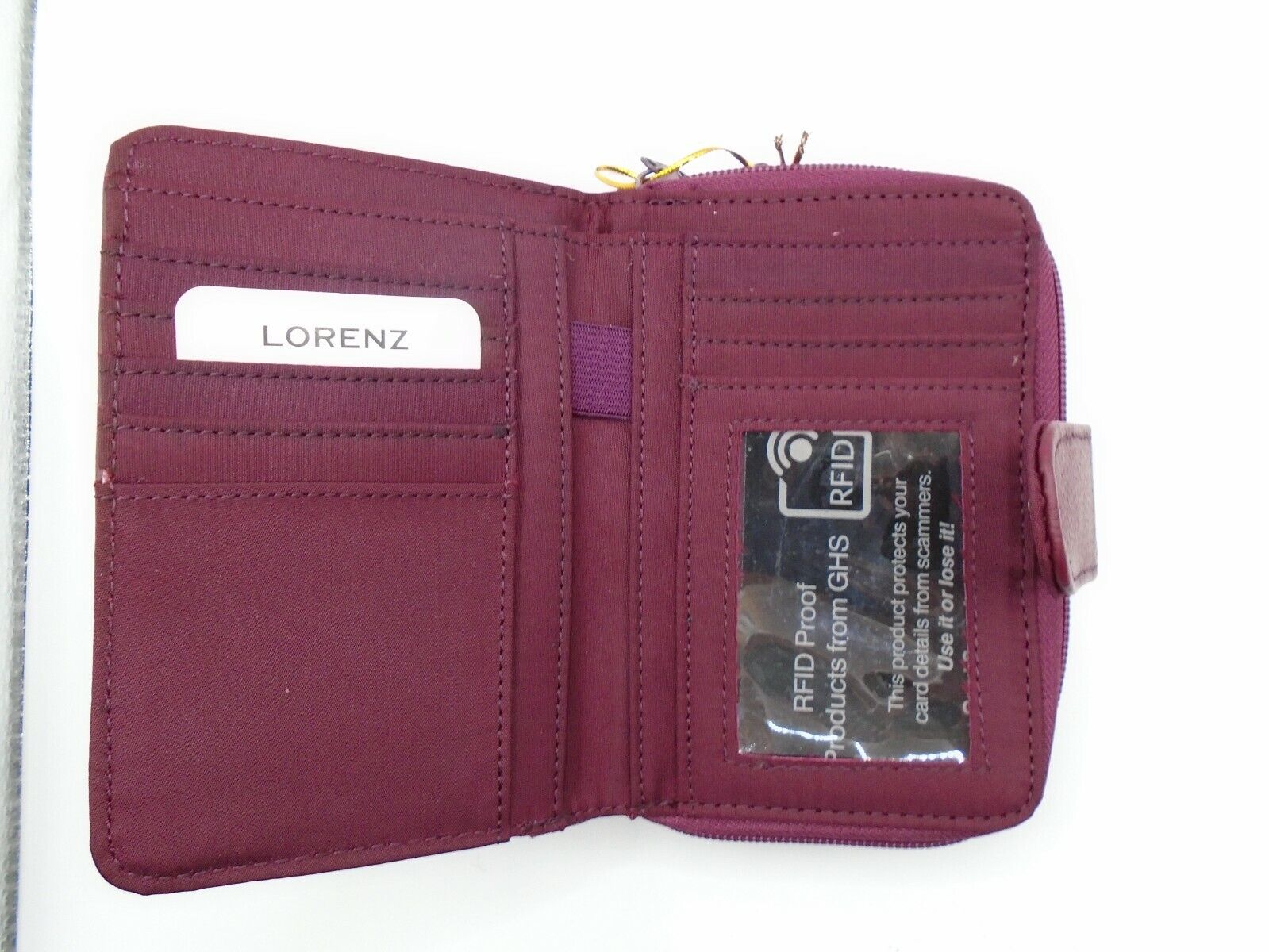 Ladies Womans Leather Purse Wallet Zip Round Card 3 Zips RFID Protection