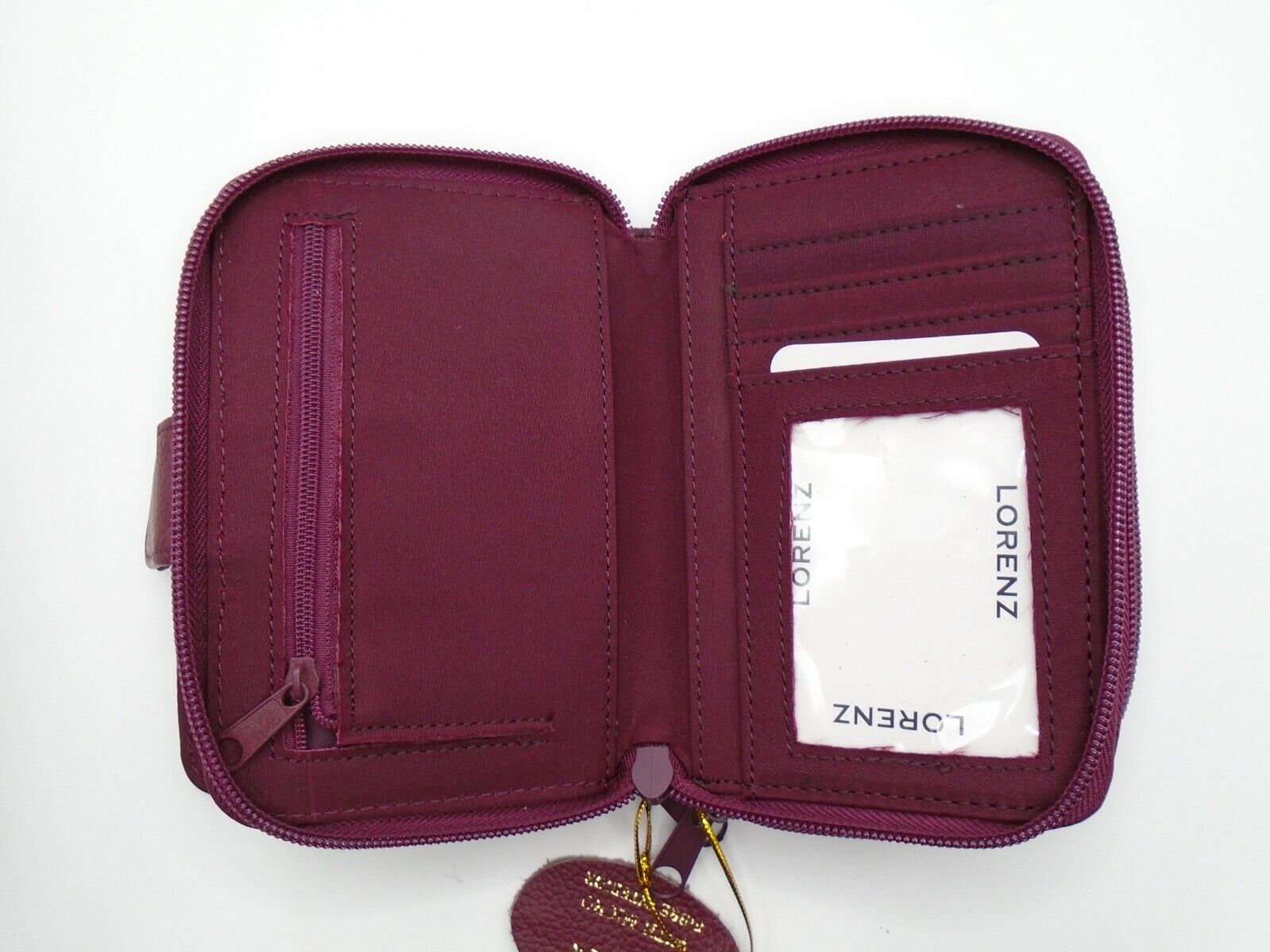 Ladies Womans Leather Purse Wallet Zip Round Card 3 Zips RFID Protection