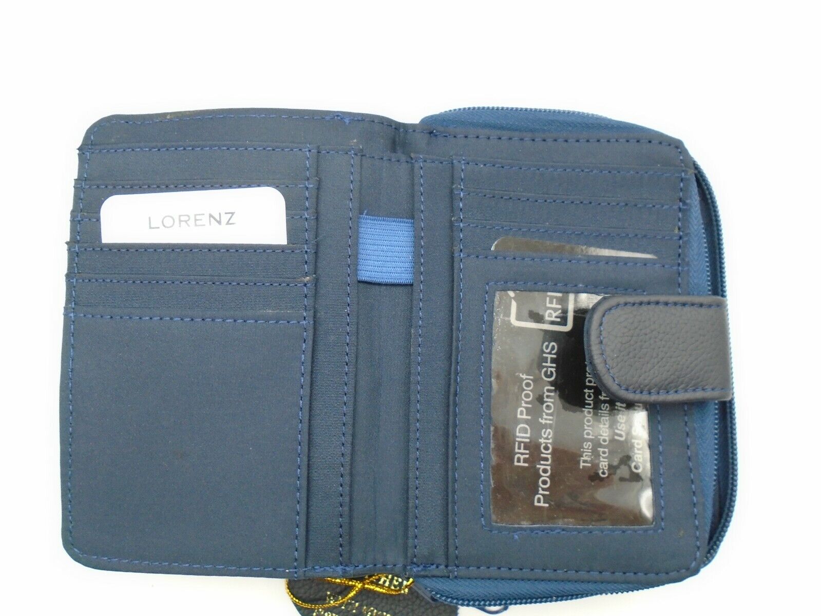Ladies Womans Leather Purse Wallet Zip Round Card 3 Zips RFID Protection