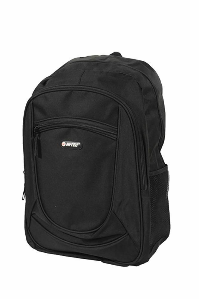 Mens Boys RUCKSACK BACKPACK  ZIP SIDE POCKET SCHOOL COLLEGE UNI WORK HI-TEC