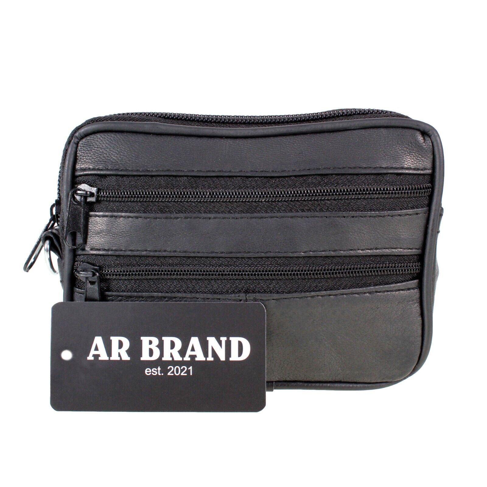LEATHER COIN POUCH PURSE WALLET POUCH WITH BELT LOOP