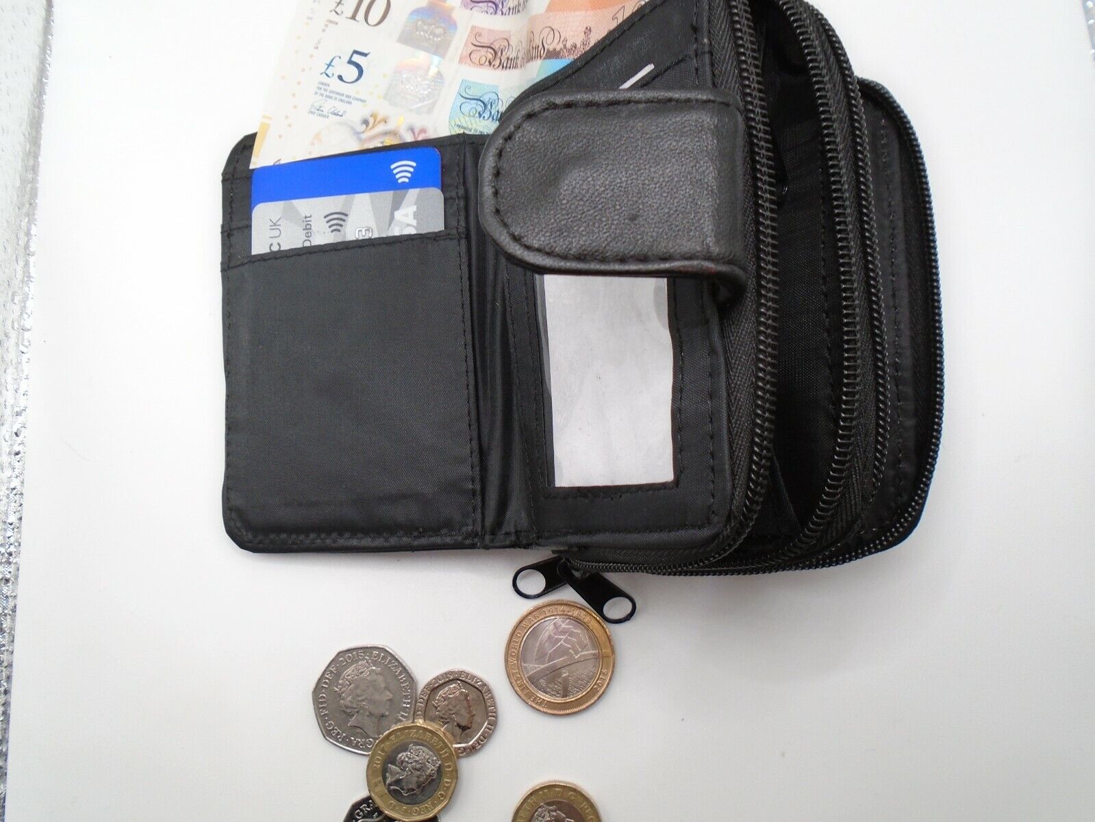 WHOLESALE LADIES LEATHER PATCHWORK PURSE NOTECASE - 10 PCS