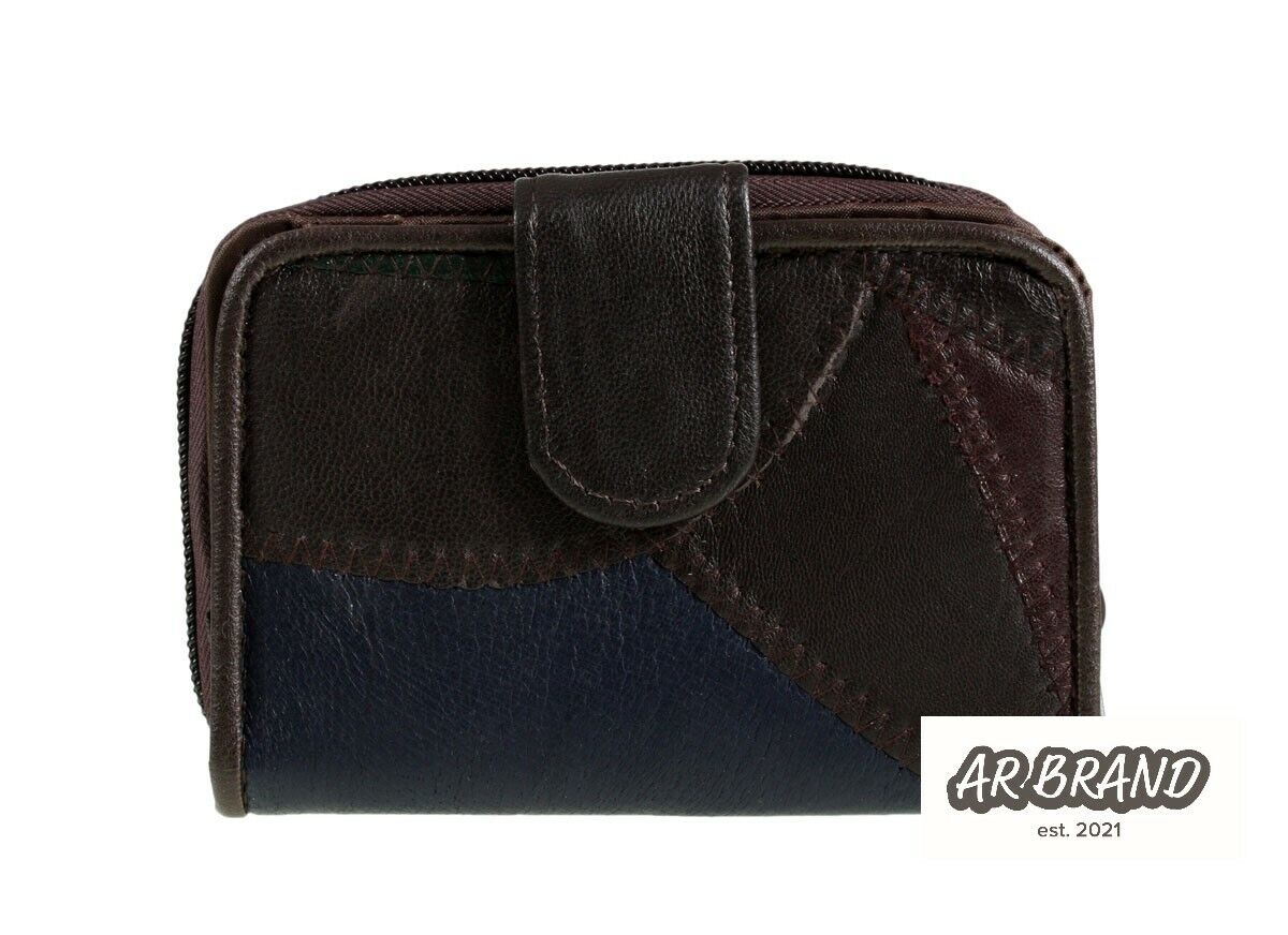 LADIES LEATHER PATCHWORK PURSE NOTECASE - 4 PCS