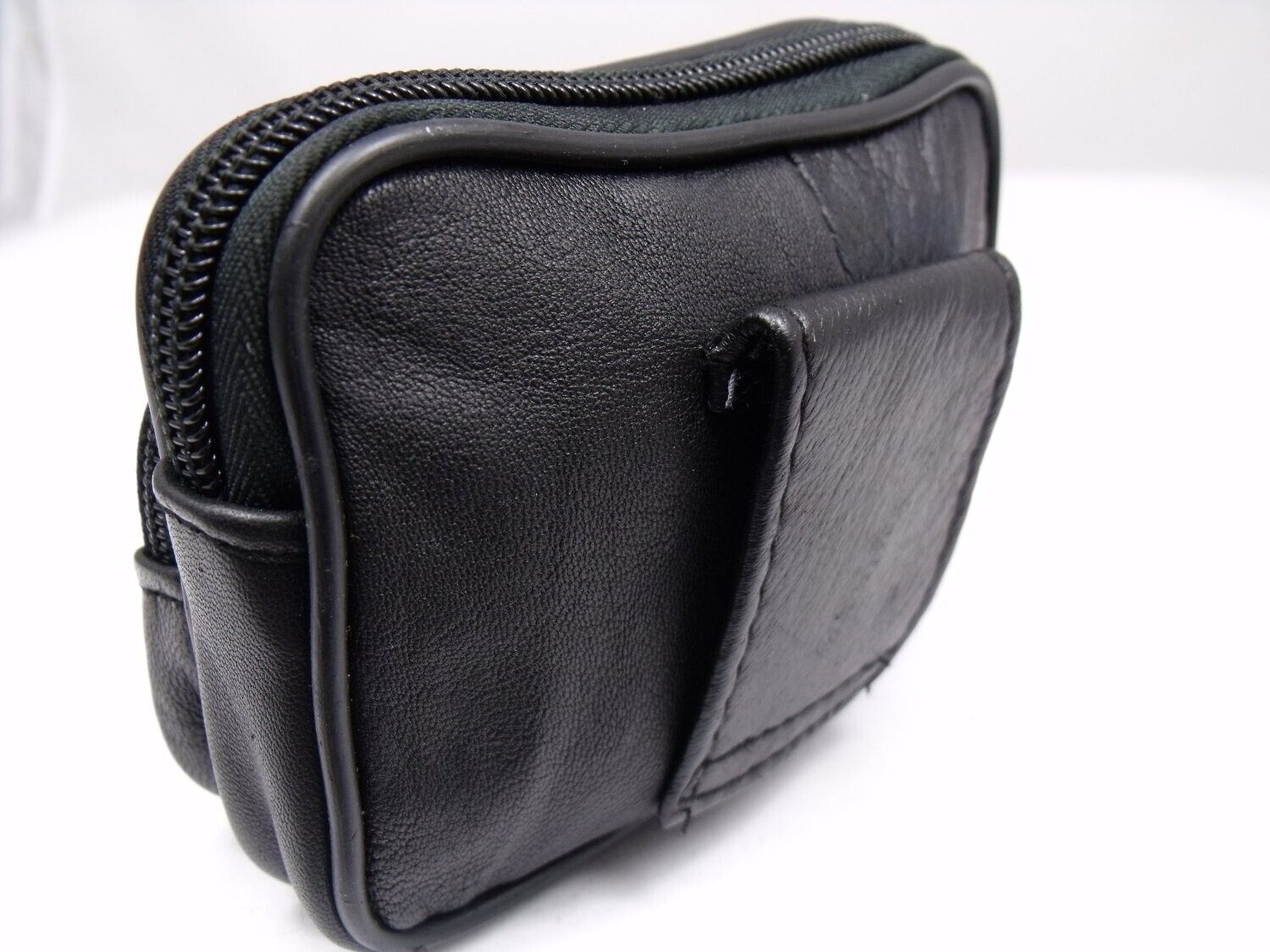 Mens Soft REAL Leather Belt Wallet Purse Pouch Bum Bag Loop Card Holder Case
