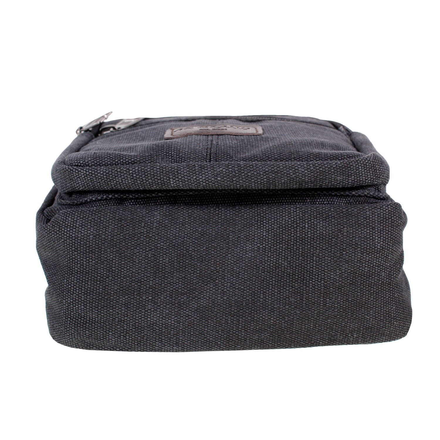 Mens Ladies Black Messenger Bag Canvas Cross Body Shoulder Utility Travel Work