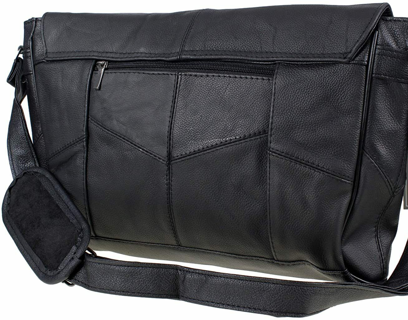 MENS COWHIDE REAL LEATHER SATCHEL MESSENGER LAPTOP SHOULDER BAG