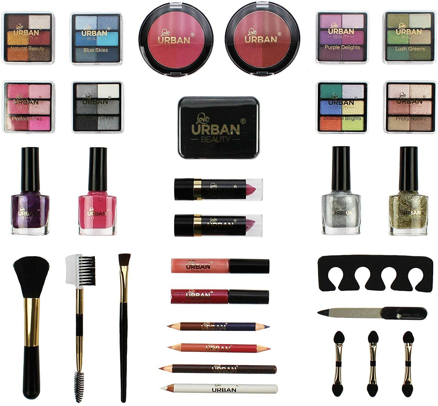 Professional Vanity Case Cosmetic Make Up Urban Beauty Box Gift Set 72 Piece
