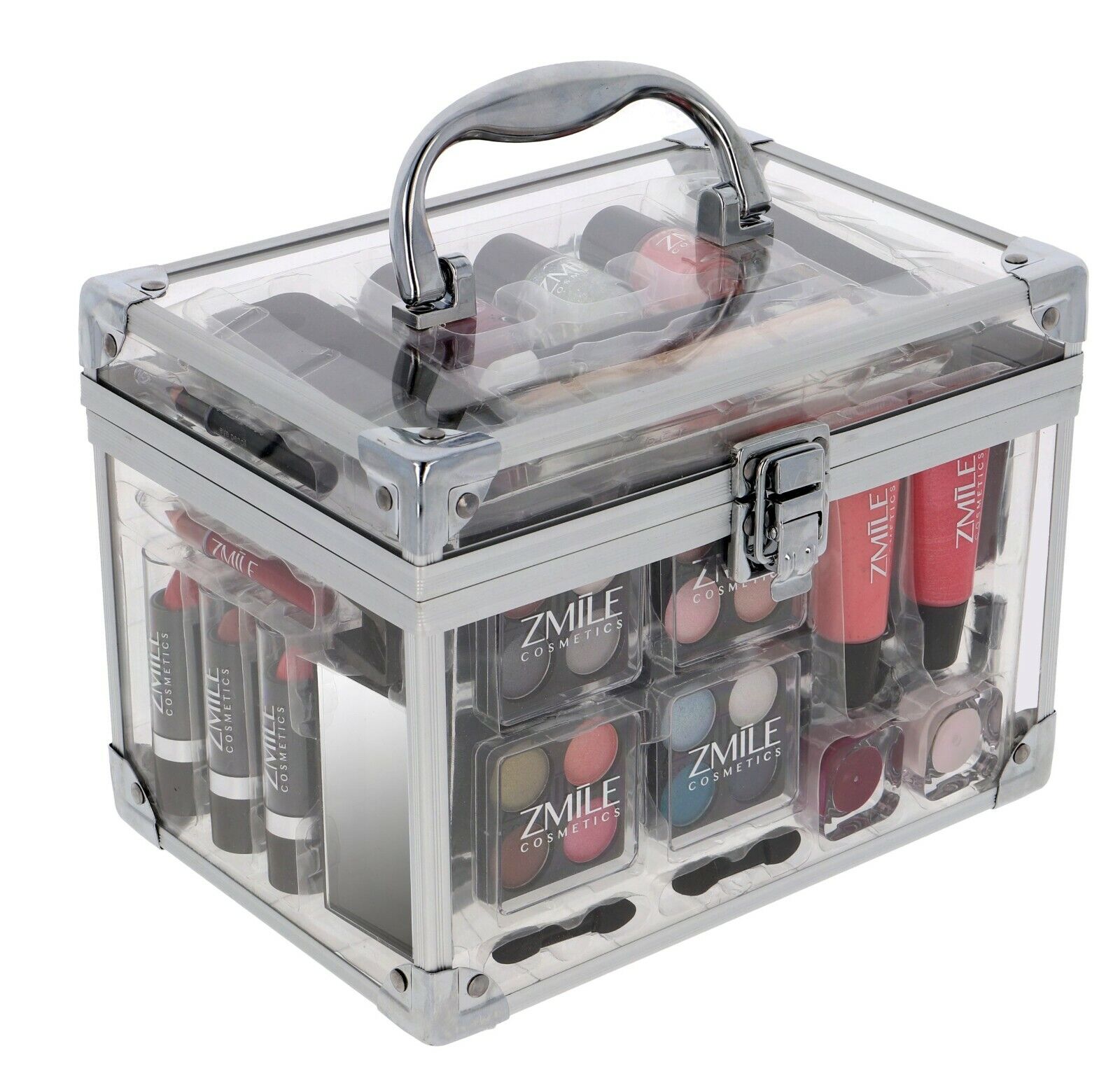 VANITY CASE BEAUTY COSMETIC SET GIFT TRAVEL MAKE UP CARRY BOX XMAS EYE SHADOW AR