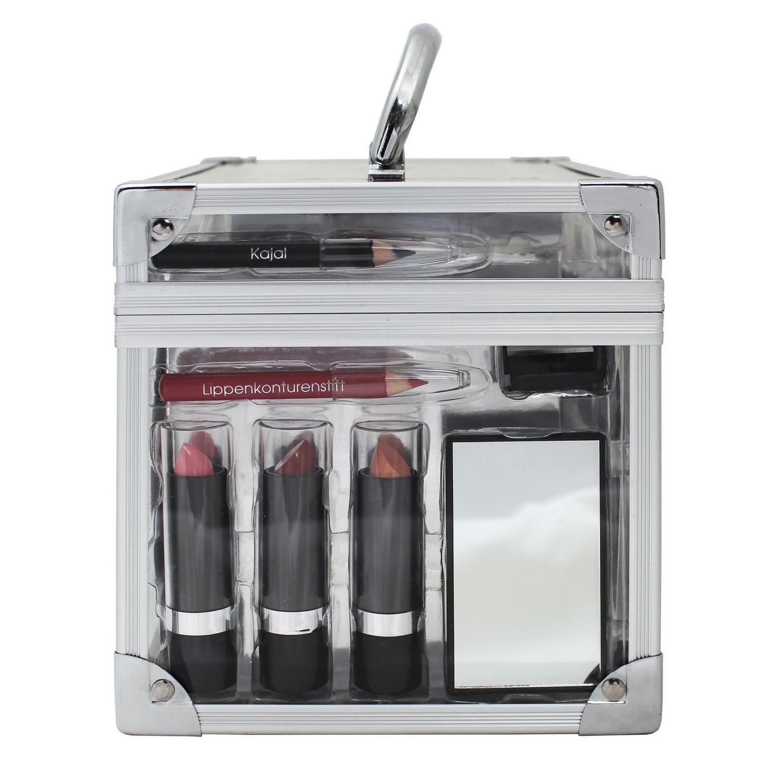 VANITY CASE BEAUTY COSMETIC SET GIFT TRAVEL MAKE UP CARRY BOX XMAS EYE SHADOW AR