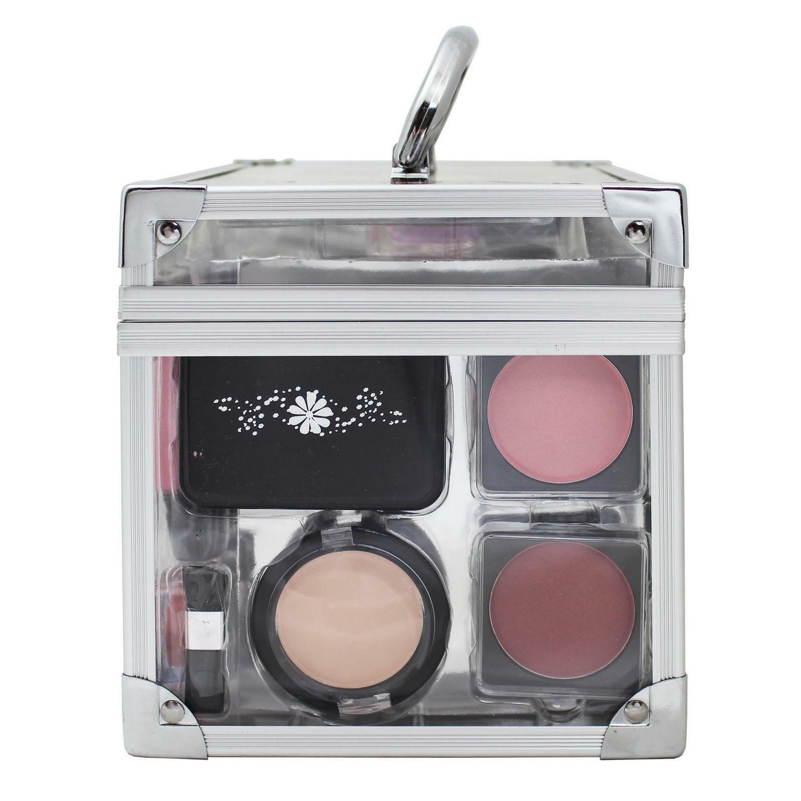 VANITY CASE BEAUTY COSMETIC SET GIFT TRAVEL MAKE UP CARRY BOX XMAS EYE SHADOW