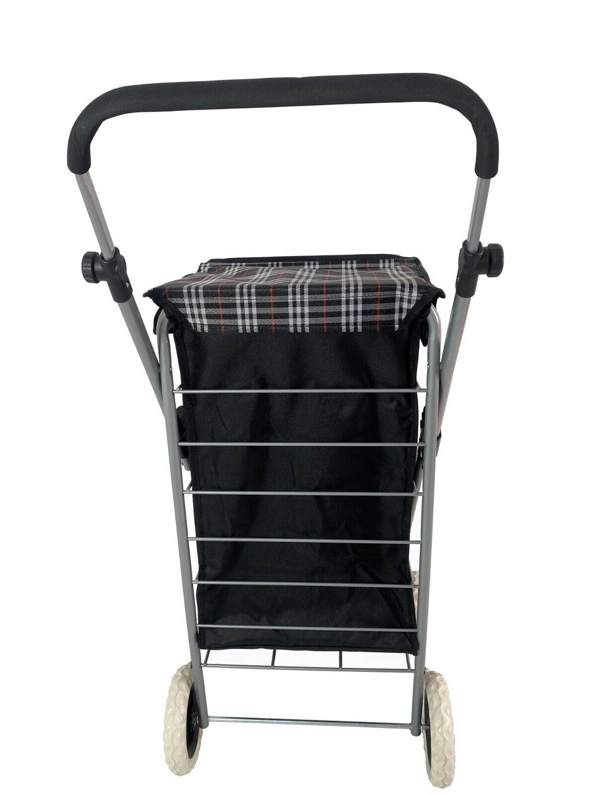 Folding 6 Wheel Shopping Mobility Trolley Cart Market Laundry 40-60L Storage