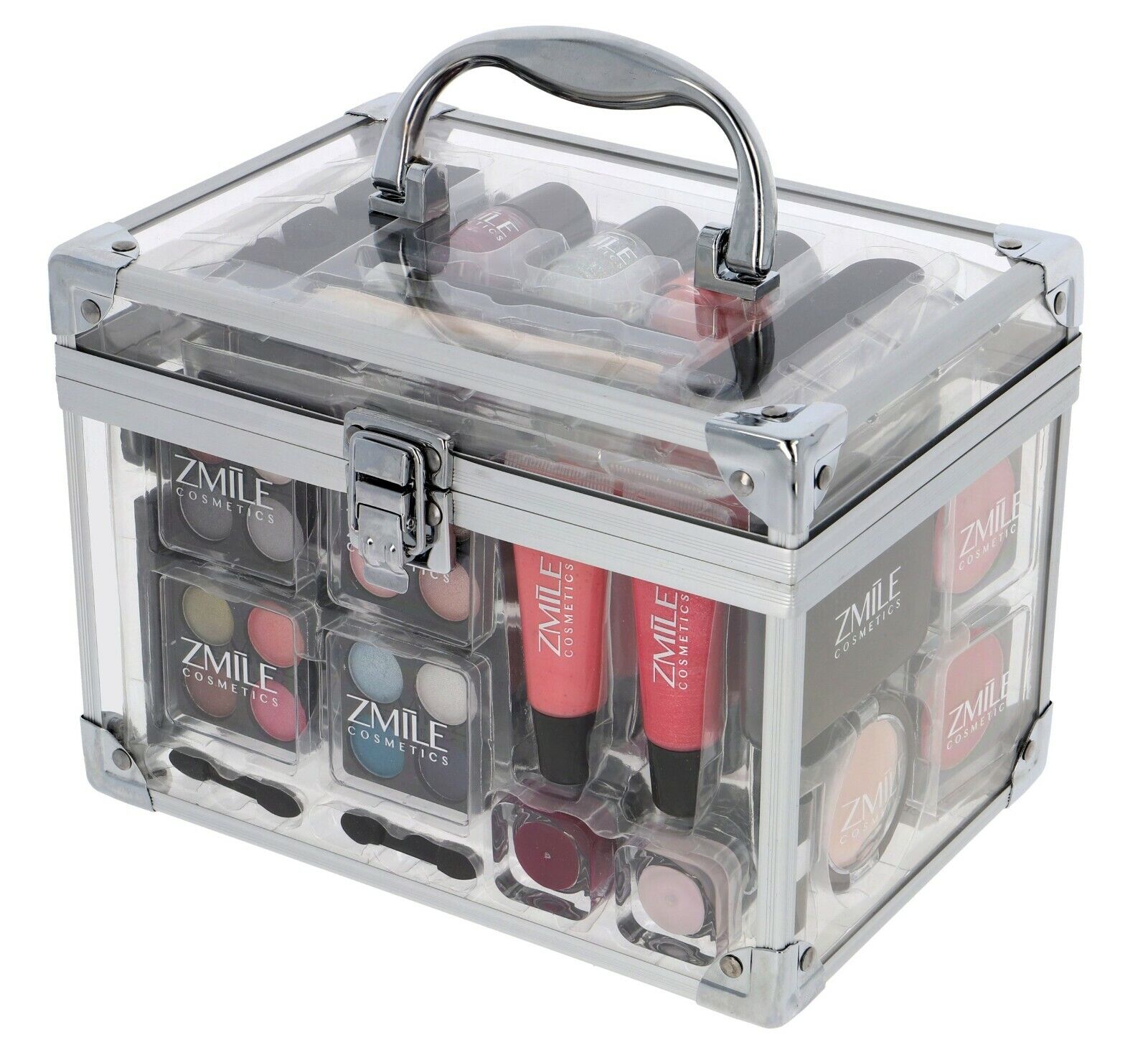 VANITY CASE BEAUTY COSMETIC SET GIFT TRAVEL MAKE UP CARRY BOX XMAS EYE SHADOW