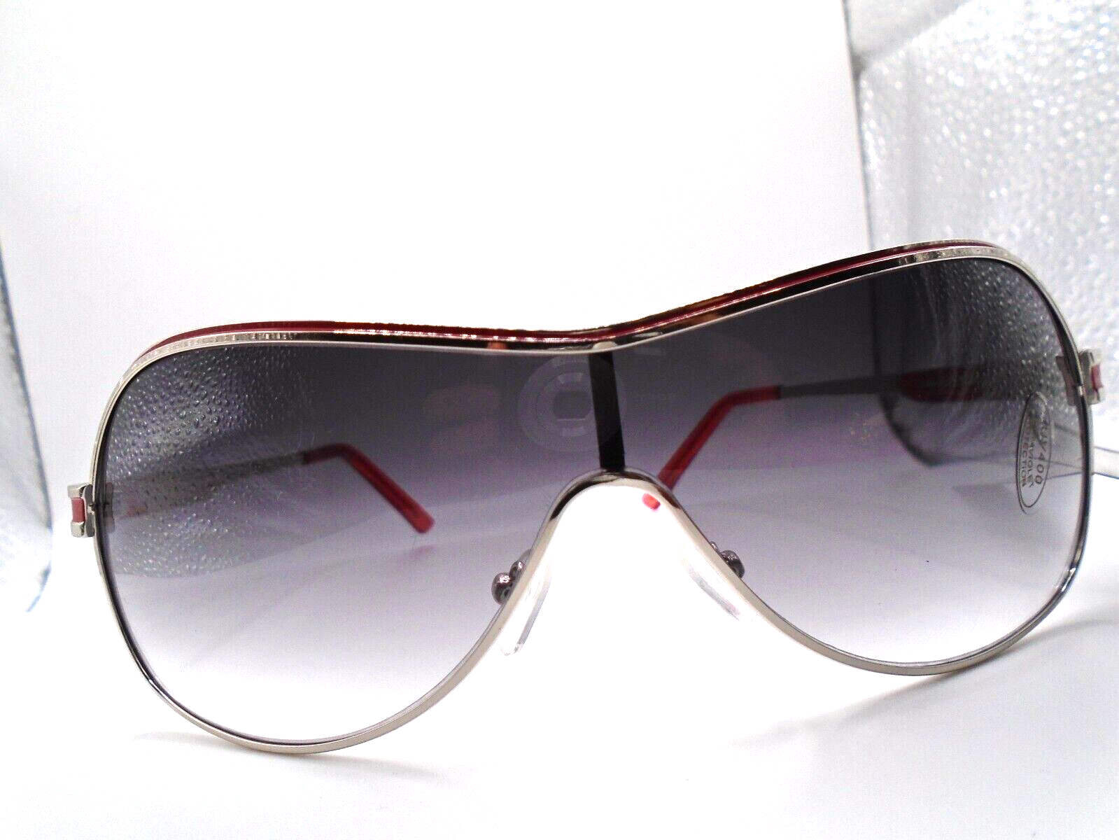 Mens Sunglasses Black/Red Stripe Milano Branded