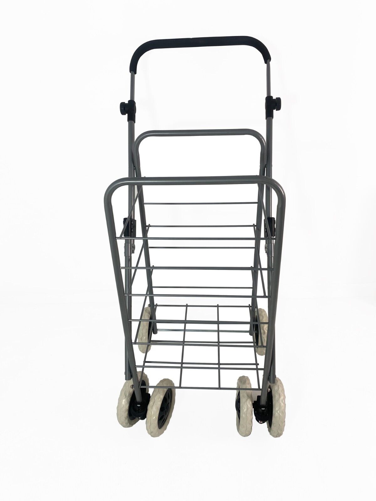 Folding 6 Wheel Shopping Mobility Trolley Cart Market Laundry 40-60L Storage
